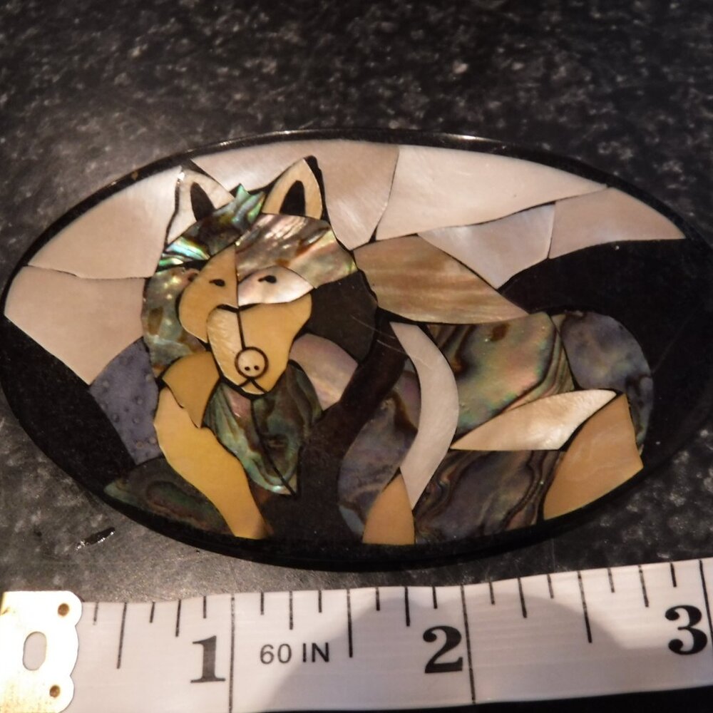 Vintage Abalone Shell Hair Barrette purchased in Alaska